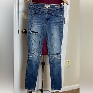 Frame Denim Le Skinny de Jeanne Distressed Jeans 27 size good condition